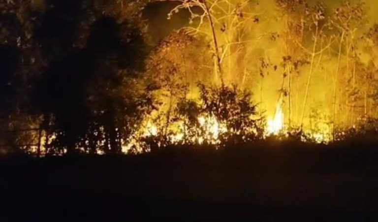 Incêndio de grandes proporções atinge lixão e deixa ar em condição péssima em Maués