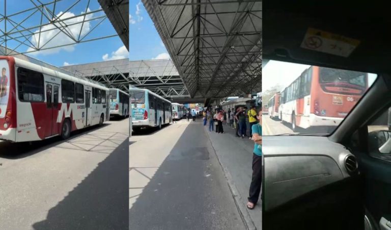 Motoristas paralisam transporte coletivo de Manaus após atraso no pagamento de salários