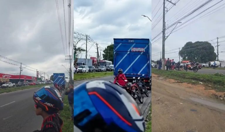 Homem fica gravemente ferido após ser atropelado por caminhão da Bemol em Manaus