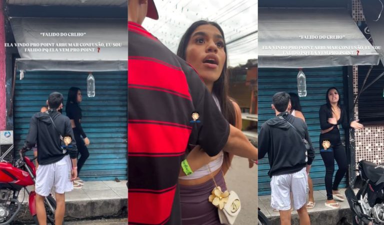 Vídeo: mulheres embriagadas discutem com homem em frente a bar na zona Leste de Manaus