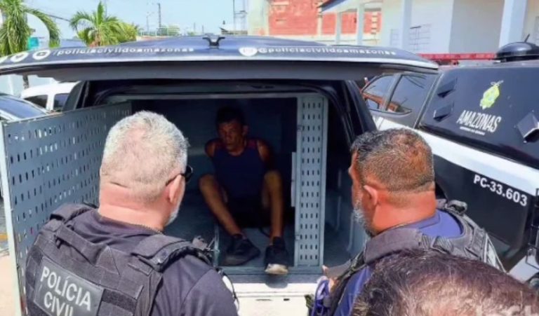 Homem é preso suspeito de agredir vizinha e intimidar moradores em Manaus