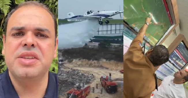 Governador Roberto Cidade reforça combate aos incêndios e à fumaça no Amazonas: ‘Não descansaremos enquanto a população estiver ameaçada’